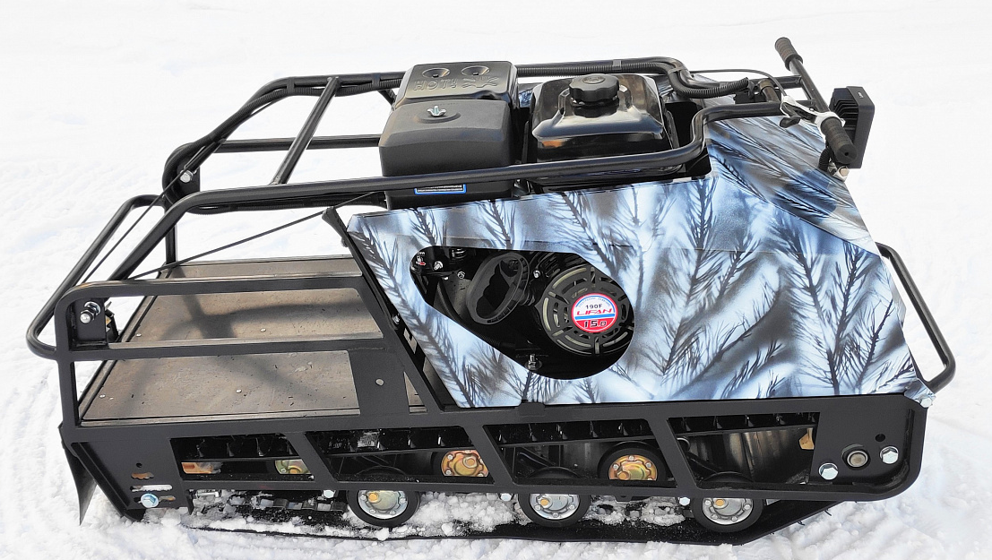 Мотобуксировщик Irondog (Железная собака) M500 15 л.с. Камуфляж Охотник
